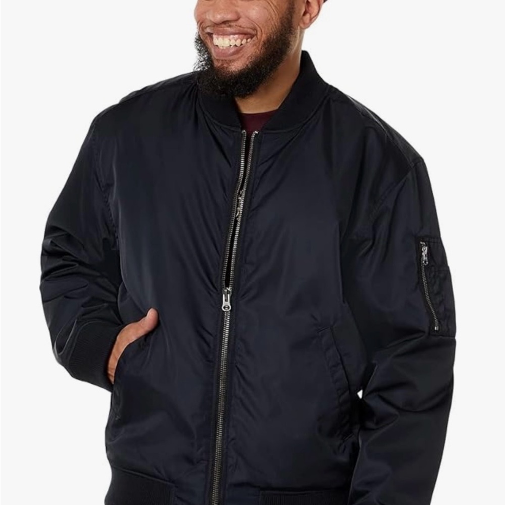 NWT LABEL Go-To Men's Bomber Jacket, Black, XL
